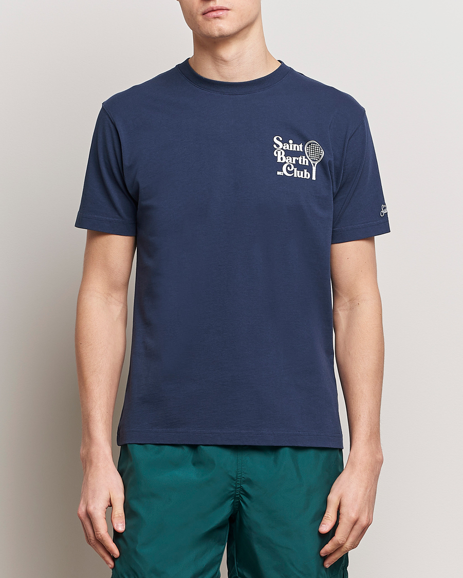 Mies | MC2 Saint Barth | MC2 Saint Barth | Printed Cotton T-Shirt STB Padel Club