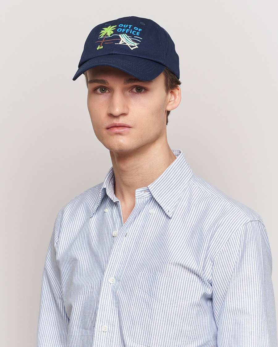 Herr | Accessoarer | MC2 Saint Barth | Embroidered Baseball Cap Out Of Office