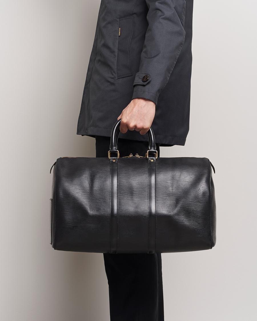 Mies | Louis Vuitton Pre-Owned Keepall 45 EPI Leather Bag Black | Louis Vuitton Pre-Owned | Keepall 45 EPI Leather Bag Black