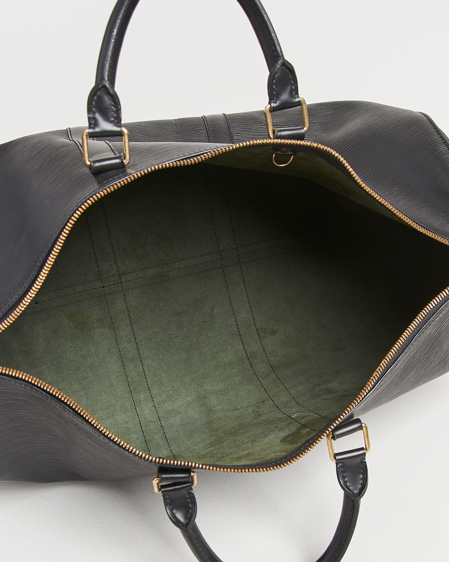 Mies | Louis Vuitton Pre-Owned Keepall 50 EPI Leather Bag Black | Louis Vuitton Pre-Owned | Keepall 50 EPI Leather Bag Black
