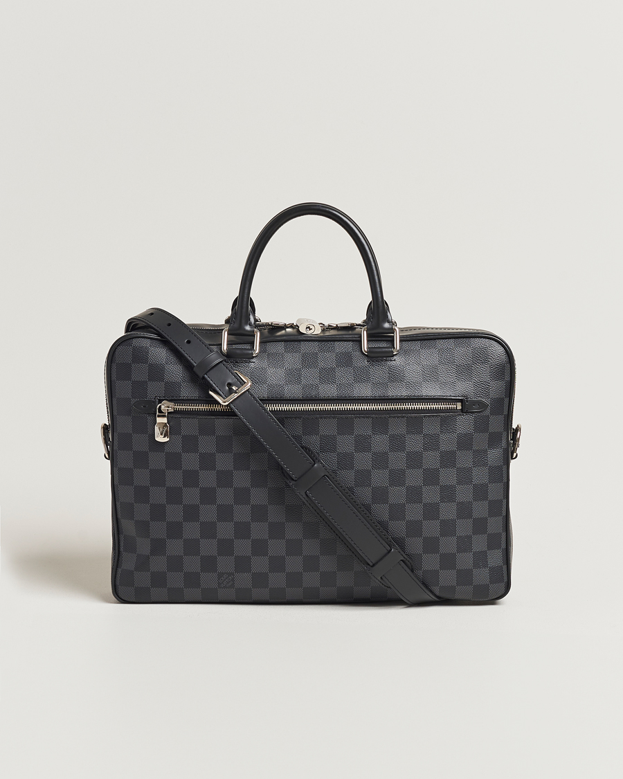 Mies | Louis Vuitton Pre-Owned Porte Document Business Damier Graphite | Louis Vuitton Pre-Owned | Porte Document Business Damier Graphite