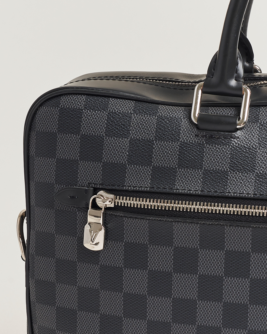 Mies | Louis Vuitton Pre-Owned Porte Document Business Damier Graphite | Louis Vuitton Pre-Owned | Porte Document Business Damier Graphite