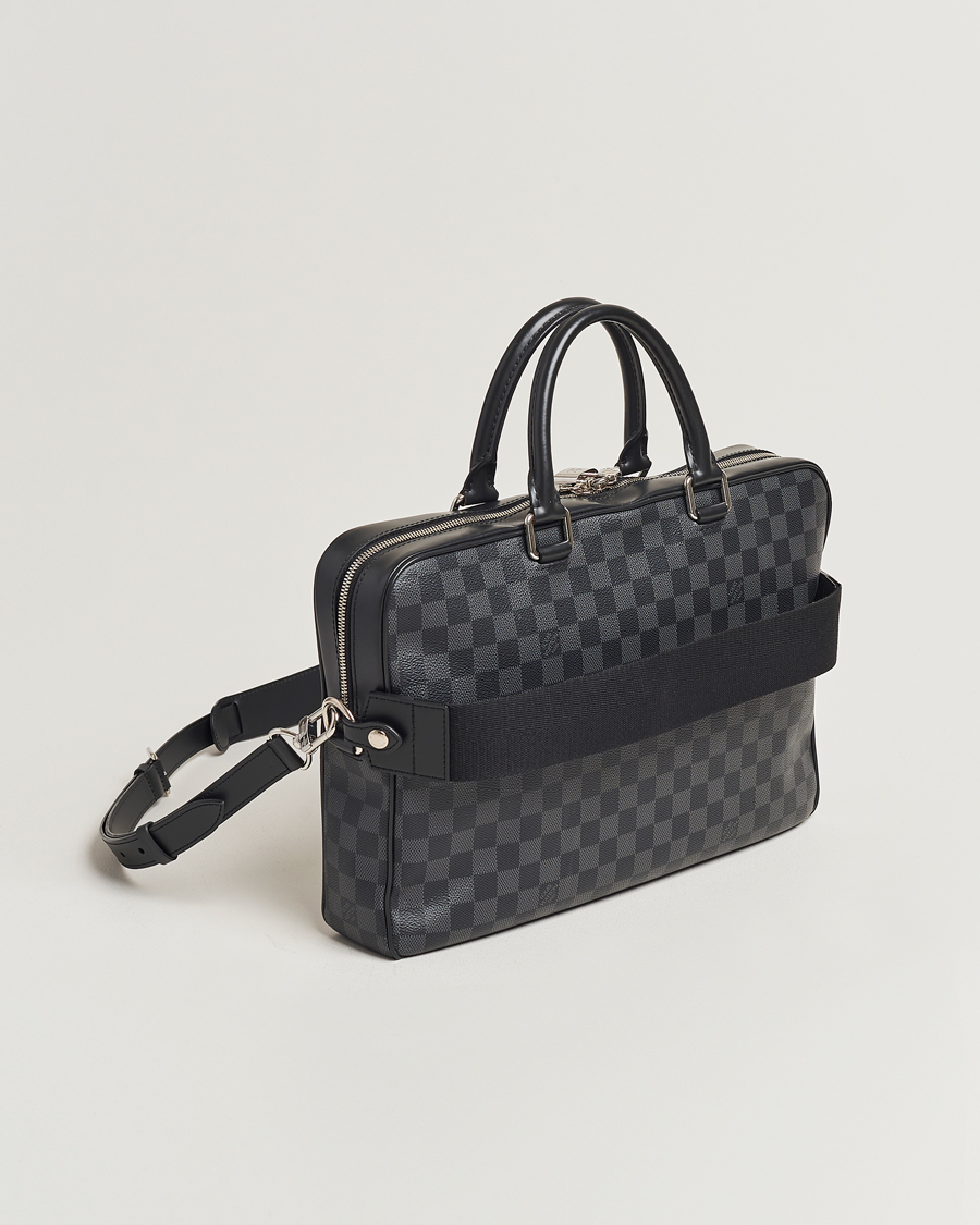Mies | Louis Vuitton Pre-Owned Porte Document Business Damier Graphite | Louis Vuitton Pre-Owned | Porte Document Business Damier Graphite