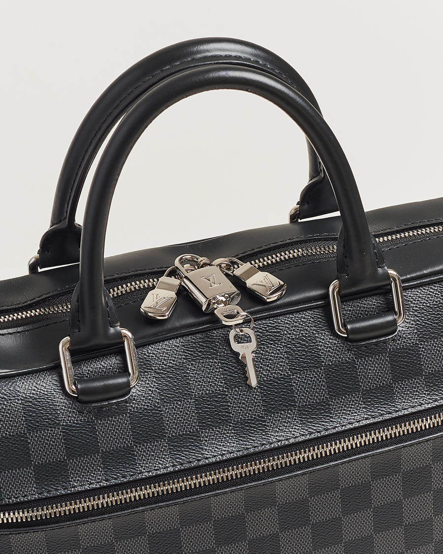 Mies | Louis Vuitton Pre-Owned Porte Document Business Damier Graphite | Louis Vuitton Pre-Owned | Porte Document Business Damier Graphite