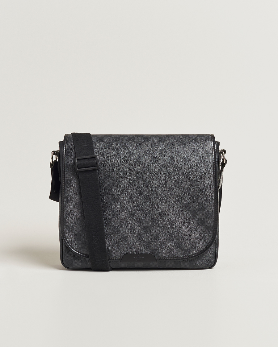 Mies | Louis Vuitton Pre-Owned Daniel MM Satchel Leather Bag Damier Graphite | Louis Vuitton Pre-Owned | Daniel MM Satchel Leather Bag Damier Graphite
