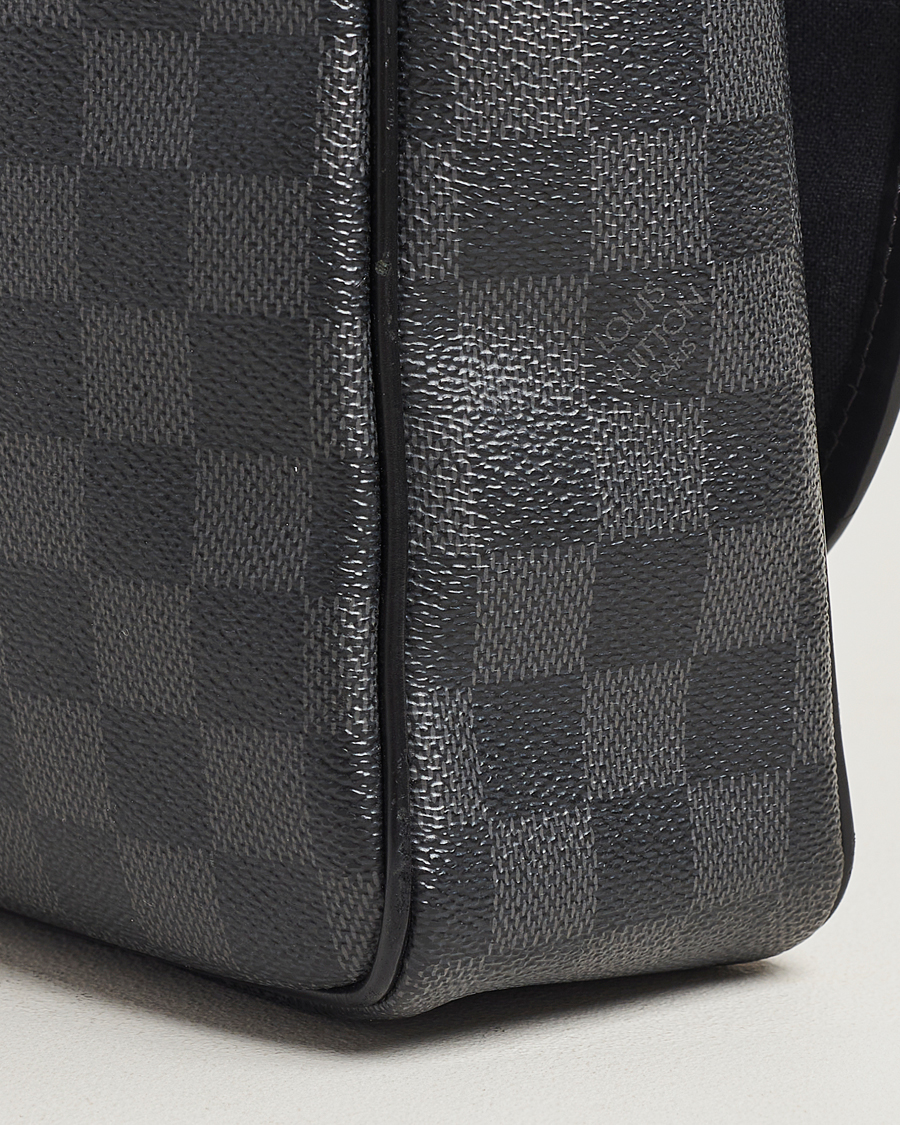 Mies | Louis Vuitton Pre-Owned Daniel MM Satchel Leather Bag Damier Graphite | Louis Vuitton Pre-Owned | Daniel MM Satchel Leather Bag Damier Graphite