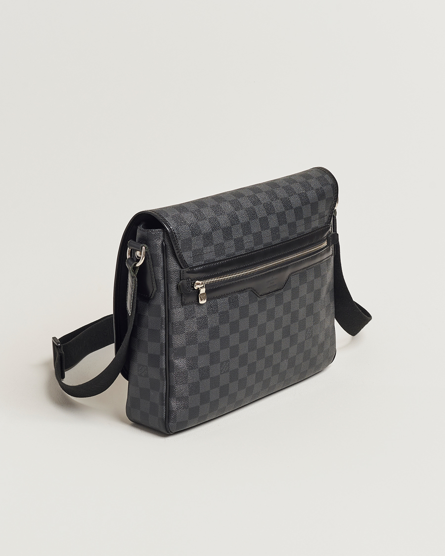 Mies | Louis Vuitton Pre-Owned Daniel MM Satchel Leather Bag Damier Graphite | Louis Vuitton Pre-Owned | Daniel MM Satchel Leather Bag Damier Graphite