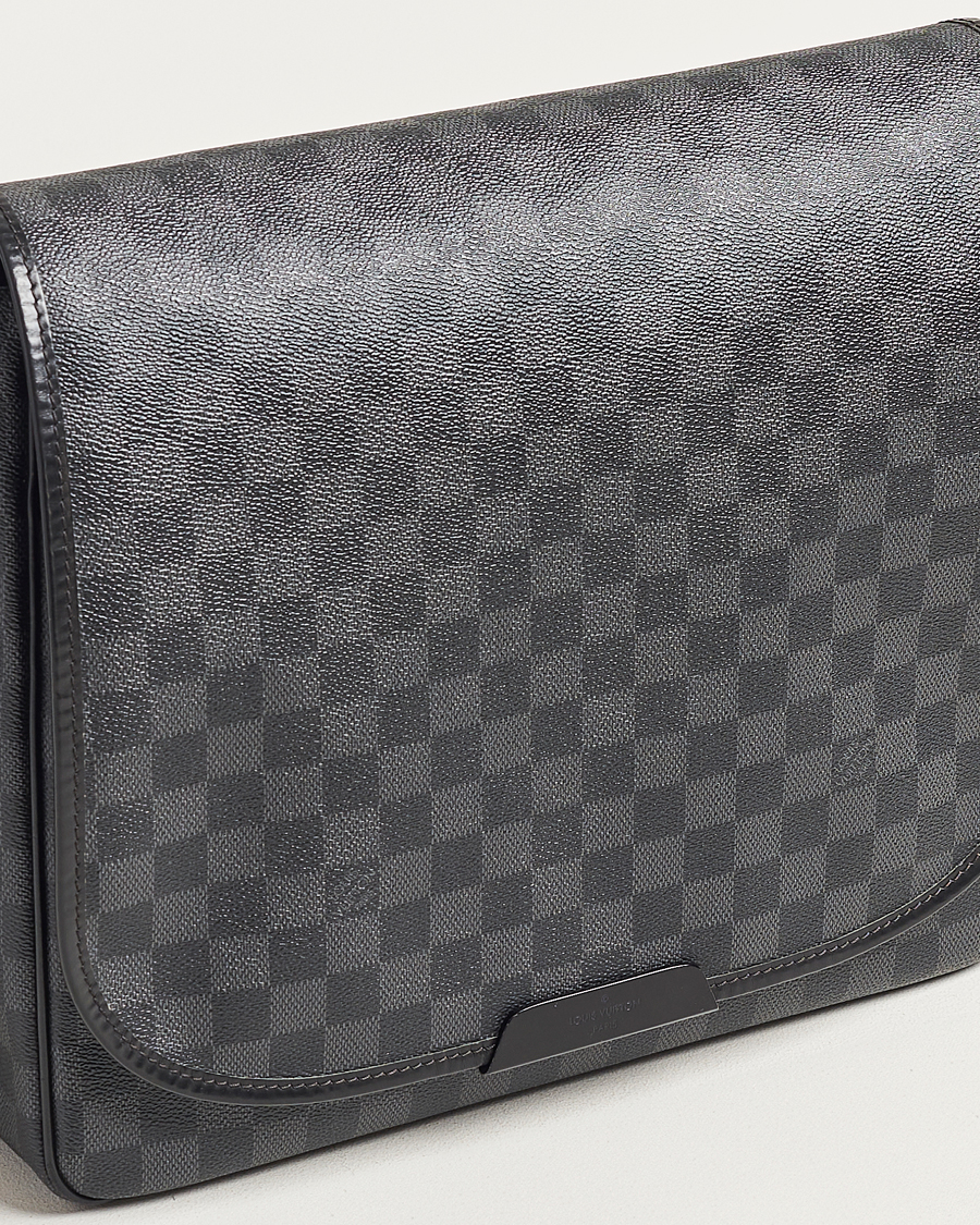 Mies | Louis Vuitton Pre-Owned Daniel MM Satchel Leather Bag Damier Graphite | Louis Vuitton Pre-Owned | Daniel MM Satchel Leather Bag Damier Graphite