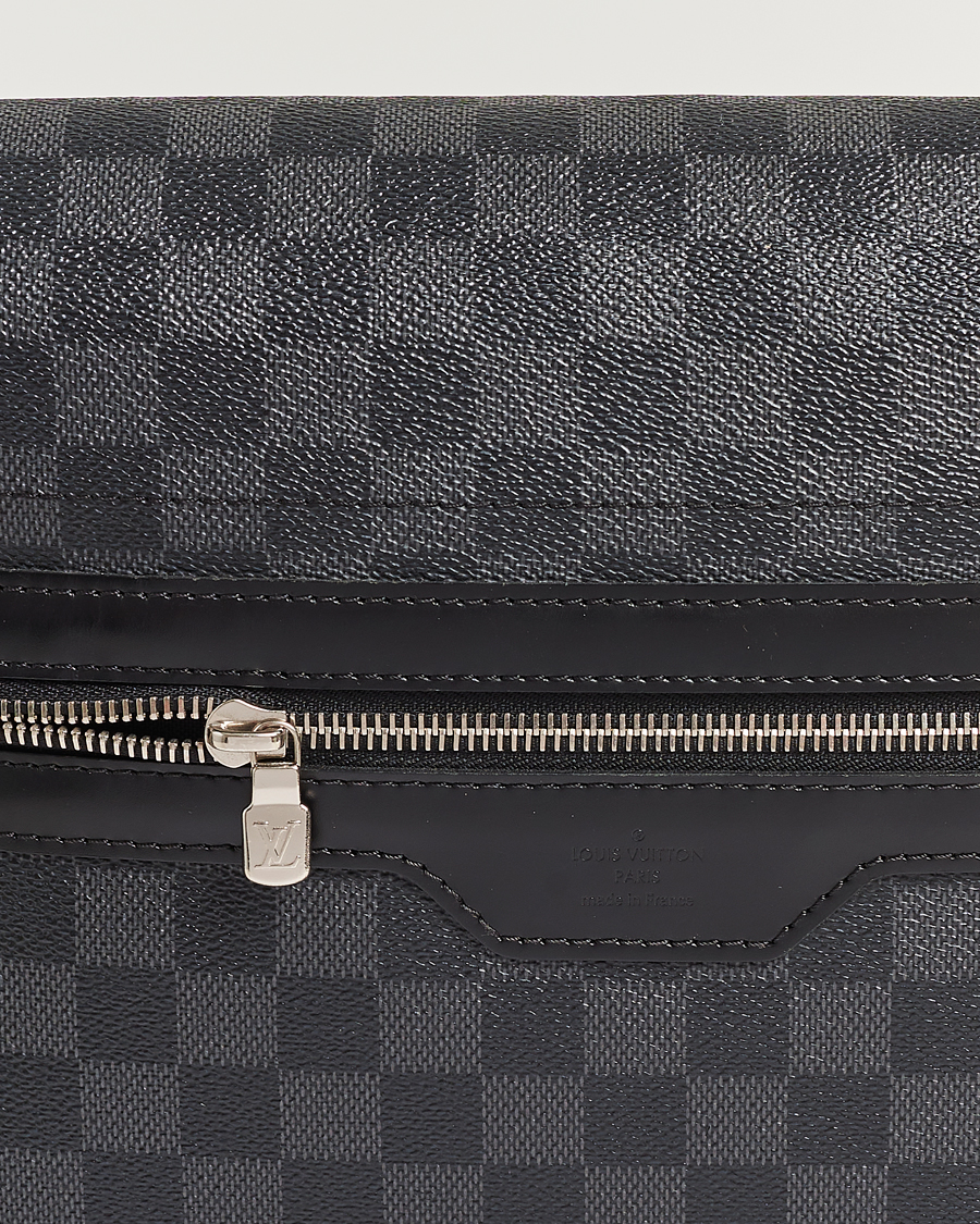 Mies | Louis Vuitton Pre-Owned Daniel MM Satchel Leather Bag Damier Graphite | Louis Vuitton Pre-Owned | Daniel MM Satchel Leather Bag Damier Graphite