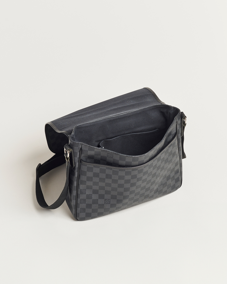 Mies | Louis Vuitton Pre-Owned Daniel MM Satchel Leather Bag Damier Graphite | Louis Vuitton Pre-Owned | Daniel MM Satchel Leather Bag Damier Graphite