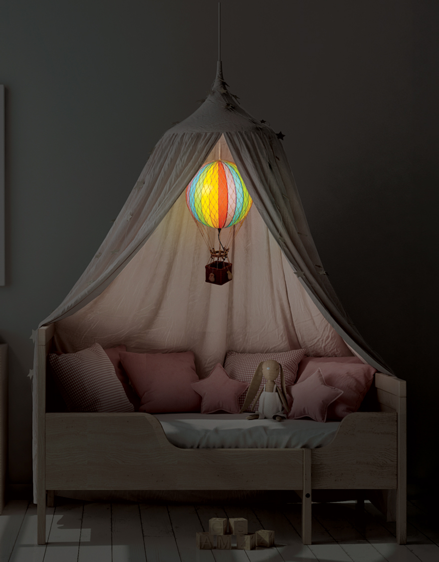Mies | Koristeet | Authentic Models | Travels Light Led Balloon Rainbow