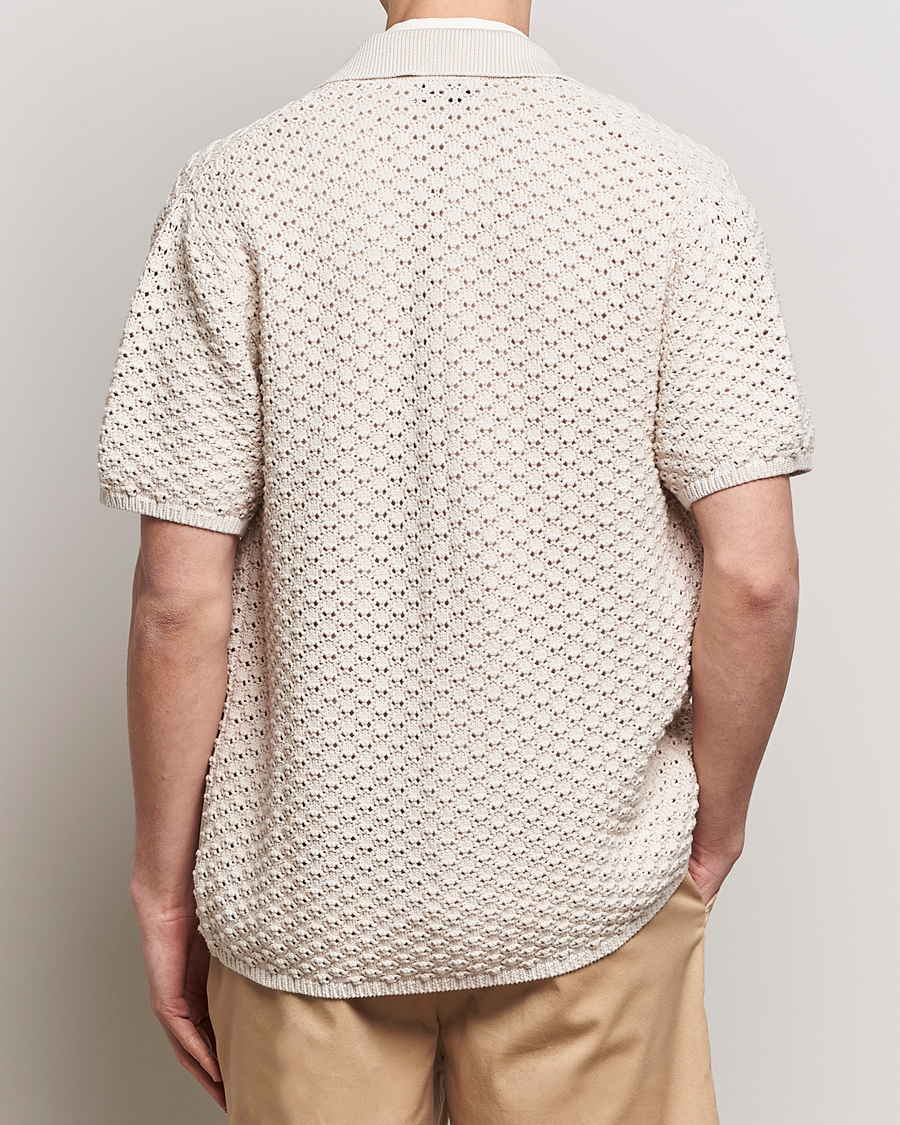 Mies | Kauluspaidat | LES DEUX | Gideon Knitted Shirt Ivory