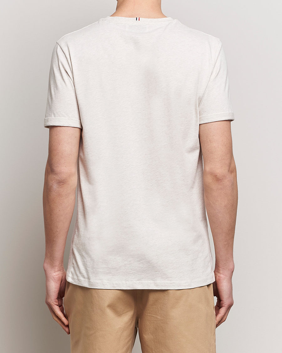 Mies | T-paidat | LES DEUX | Nørregaard Cotton T-Shirt Ivory Melange