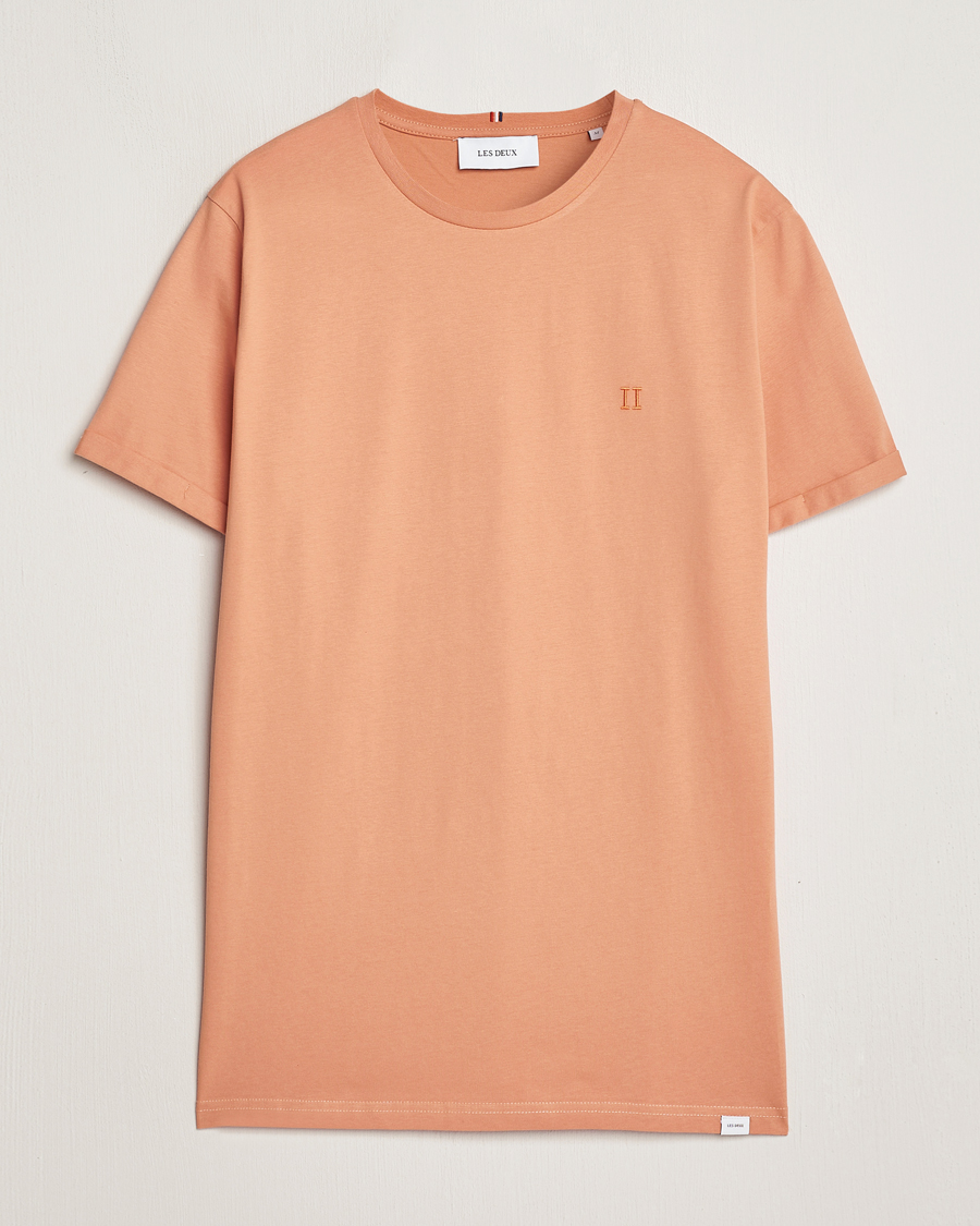 Mies | T-paidat | LES DEUX | Nørregaard Cotton T-Shirt Baked Papaya Orange