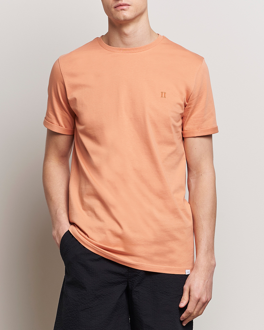 Mies | LES DEUX | LES DEUX | Nørregaard Cotton T-Shirt Baked Papaya Orange