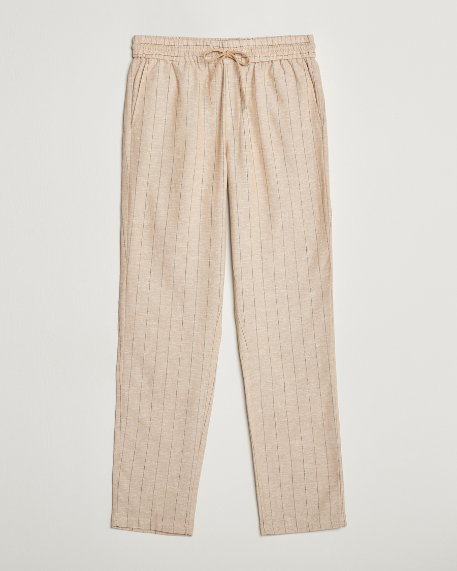 Mies | Housut | LES DEUX | Patrick Linen Pants Warm Sand
