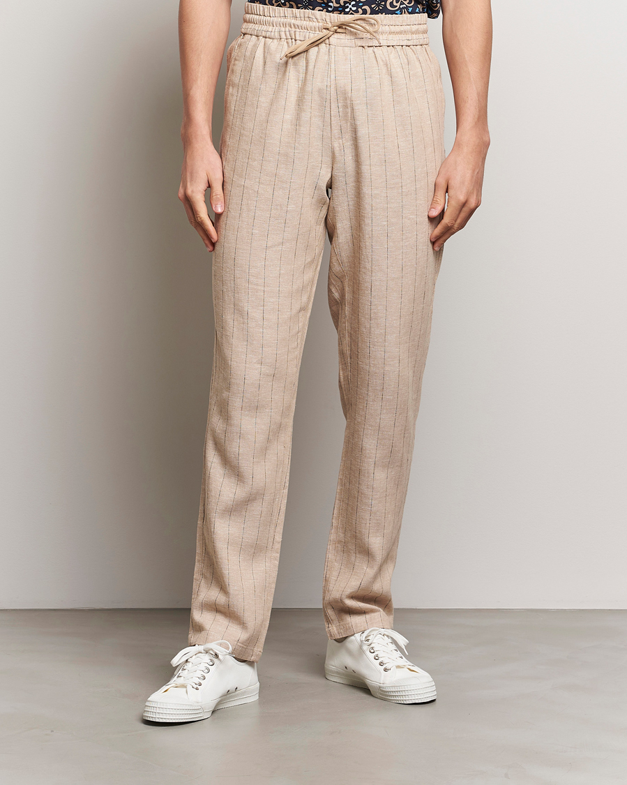 Mies | Housut | LES DEUX | Patrick Linen Pants Warm Sand