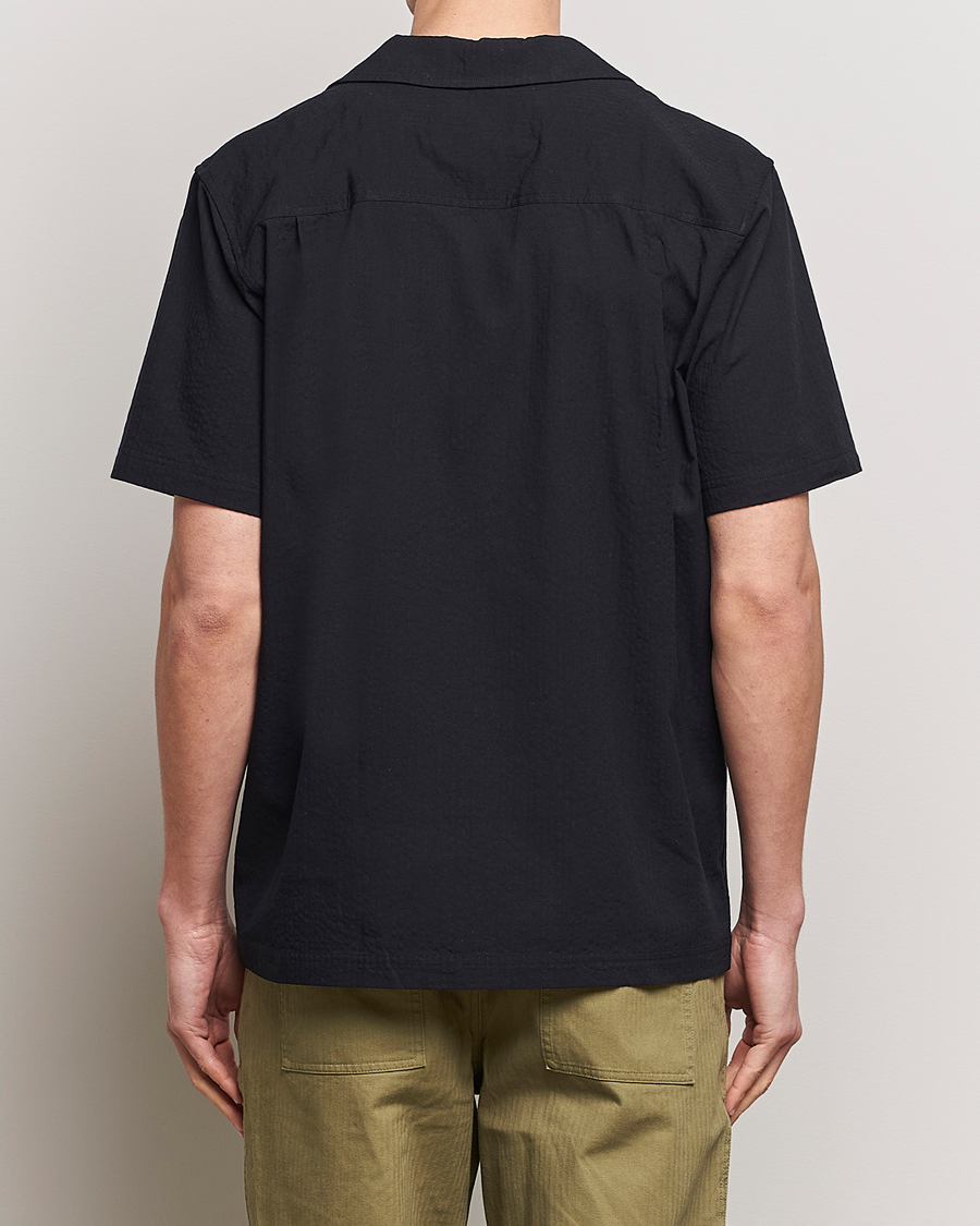 Mies | Kauluspaidat | LES DEUX | Osmund Seersucker Shirt Black