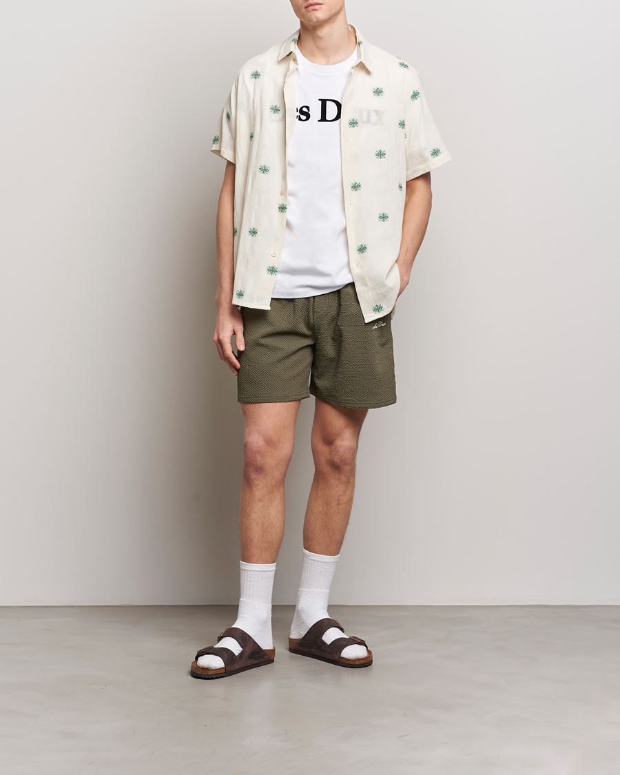 Mies | Uimahousut | LES DEUX | Stan Seersucker Swim Shorts Bungee Cord