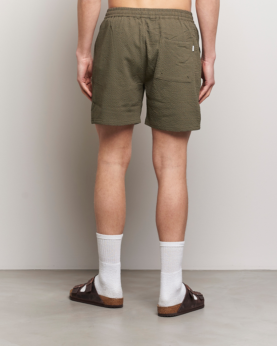 Mies | Uimahousut | LES DEUX | Stan Seersucker Swim Shorts Bungee Cord