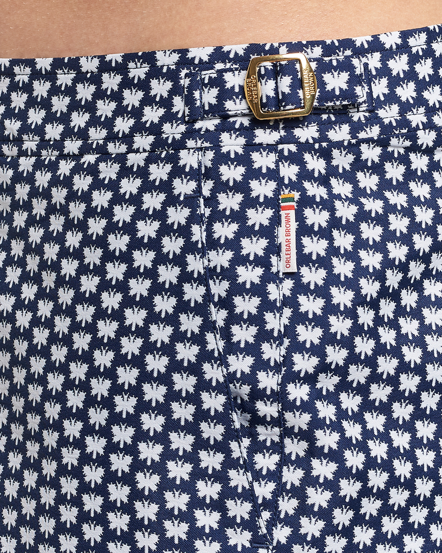 Mies | Uimahousut | Orlebar Brown | Bulldog Jaquard Flutter Swim Shorts Night Iris