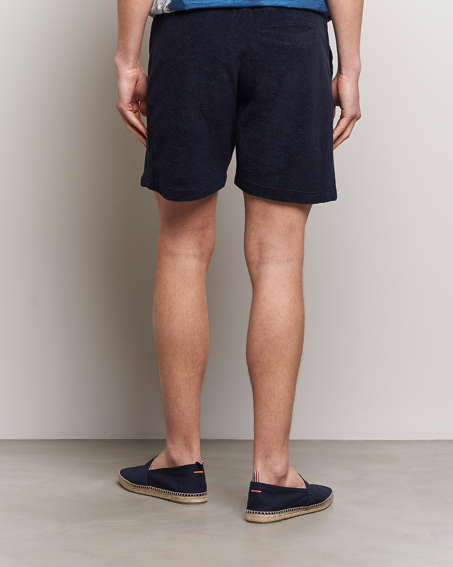 Mies | Shortsit | Orlebar Brown | Afador Mix Texture Towelling Shorts Night Iris