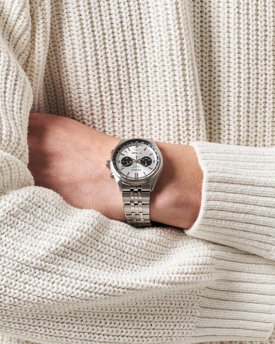 Mies | Seiko Chronograph 41mm Steel White Dial | Seiko | Chronograph 41mm Steel White Dial