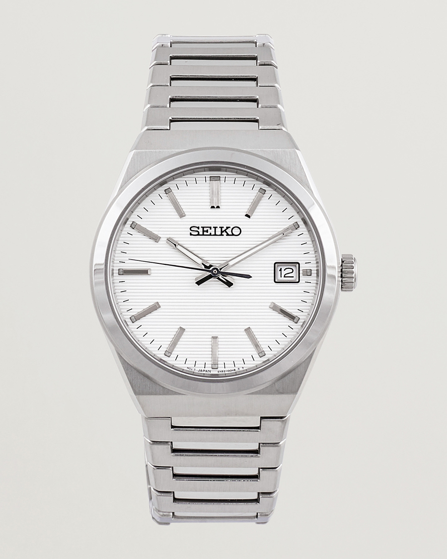 Mies | Seiko Sapphire 39mm Steel White Dial | Seiko | Sapphire 39mm Steel White Dial