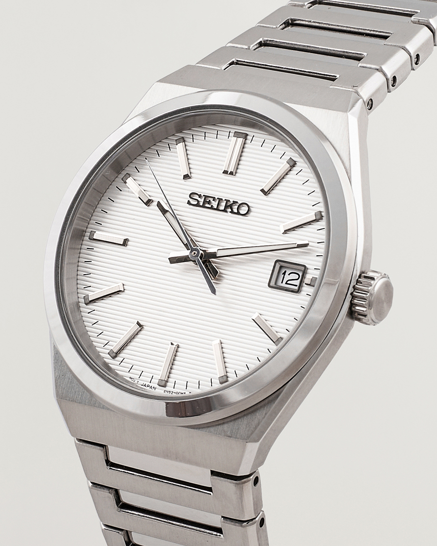 Herr | Stållänk | Seiko | Sapphire 39mm Steel White Dial