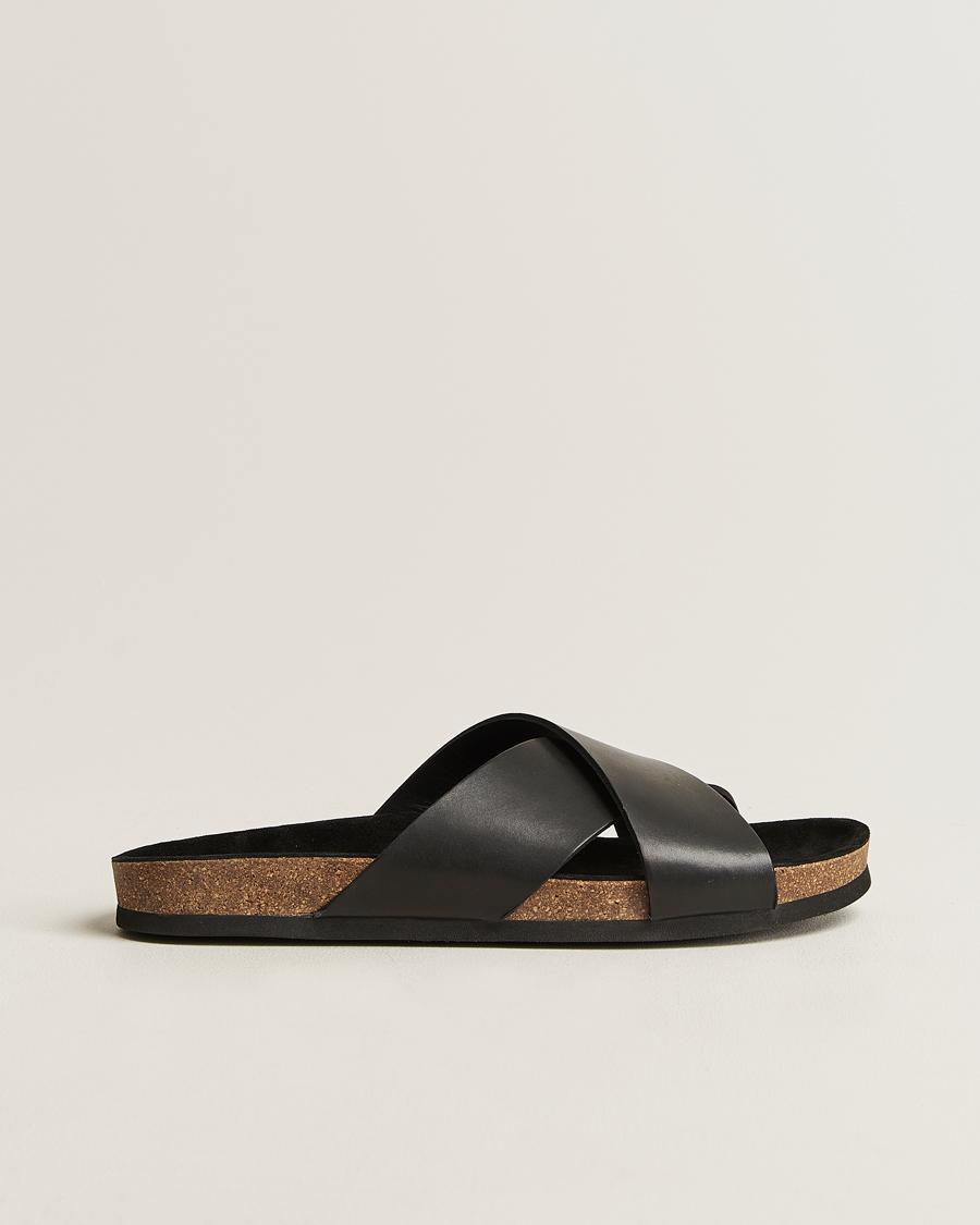 Mies | Myrqvist Solvik Sandals Black Calf | Myrqvist | Solvik Sandals Black Calf