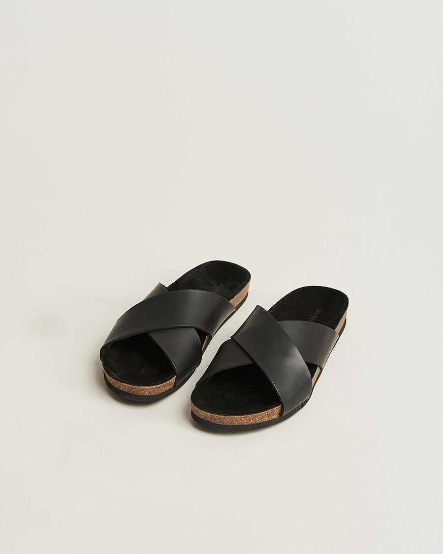 Mies | Myrqvist Solvik Sandals Black Calf | Myrqvist | Solvik Sandals Black Calf