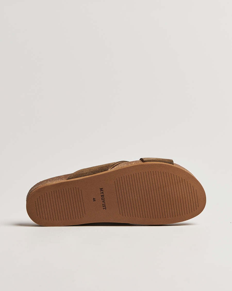 Mies | Myrqvist Solvik Sandals Moss Green Suede | Myrqvist | Solvik Sandals Moss Green Suede