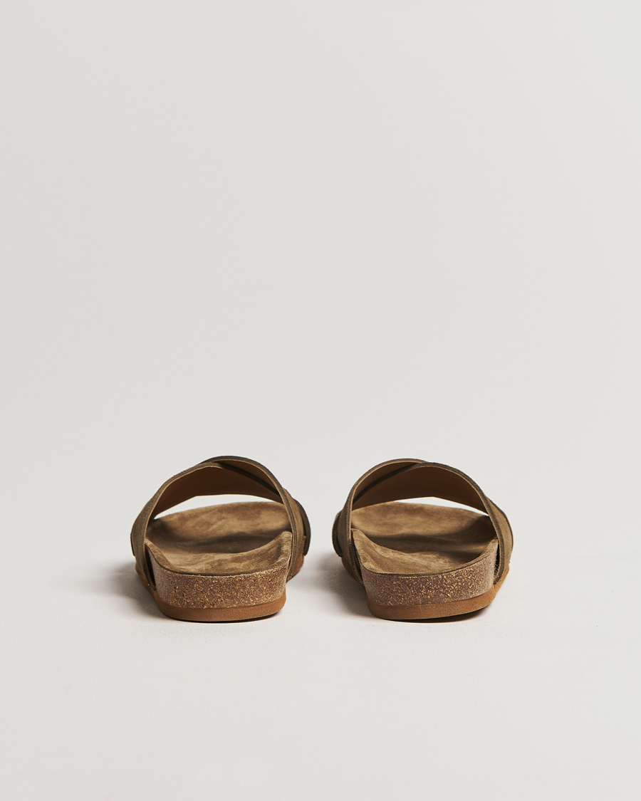 Mies | Myrqvist Solvik Sandals Moss Green Suede | Myrqvist | Solvik Sandals Moss Green Suede