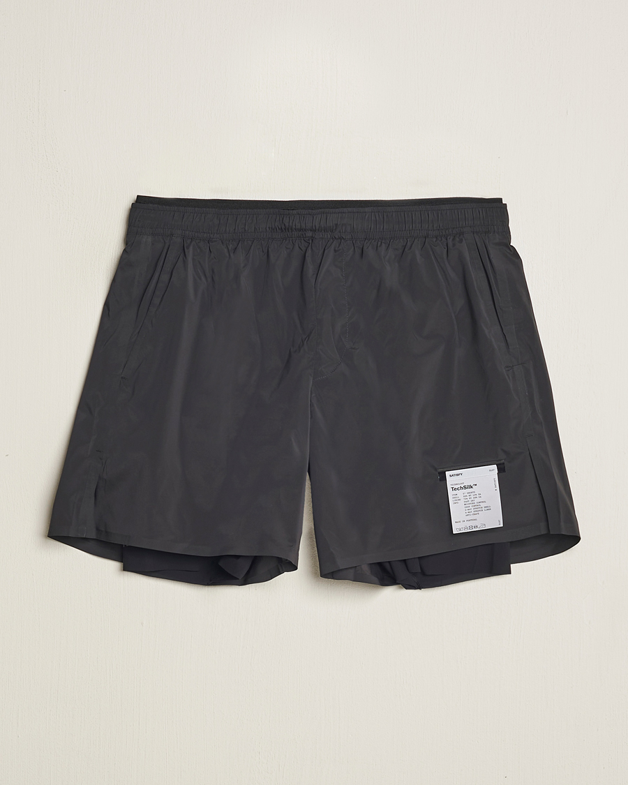 Mies | Shortsit | Satisfy | TechSilk 5 Inch Shorts Black