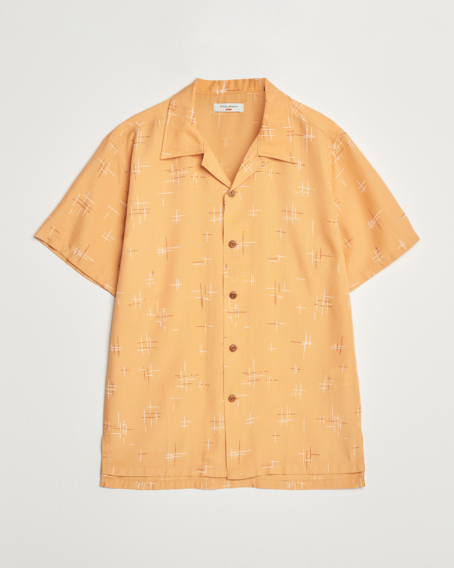 Mies | Kauluspaidat | Nudie Jeans | Arvid 50s Hawaii Shirt Ochre