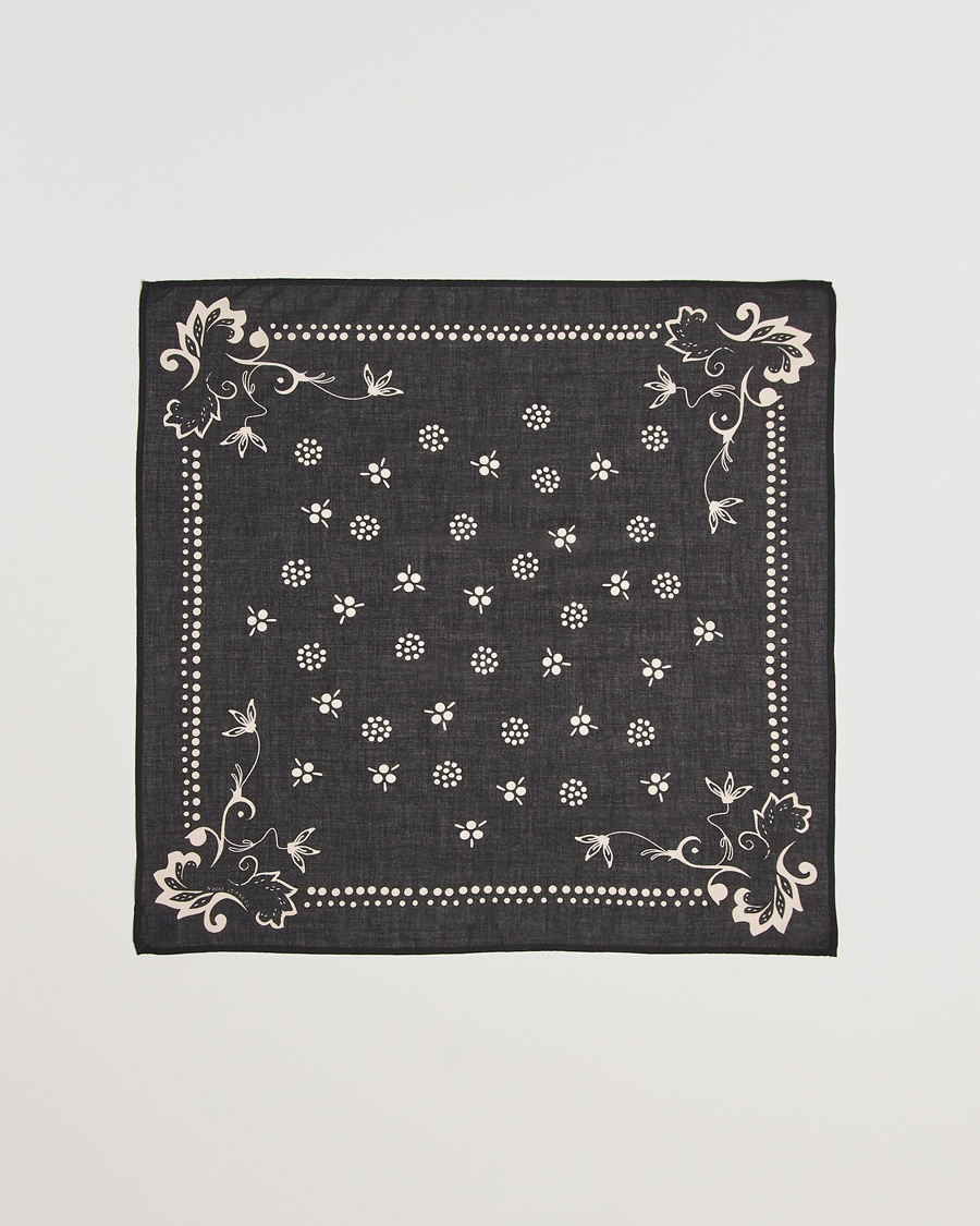 Mies | Nudie Jeans Ingrid Ornament Bandana Black | Nudie Jeans | Ingrid Ornament Bandana Black