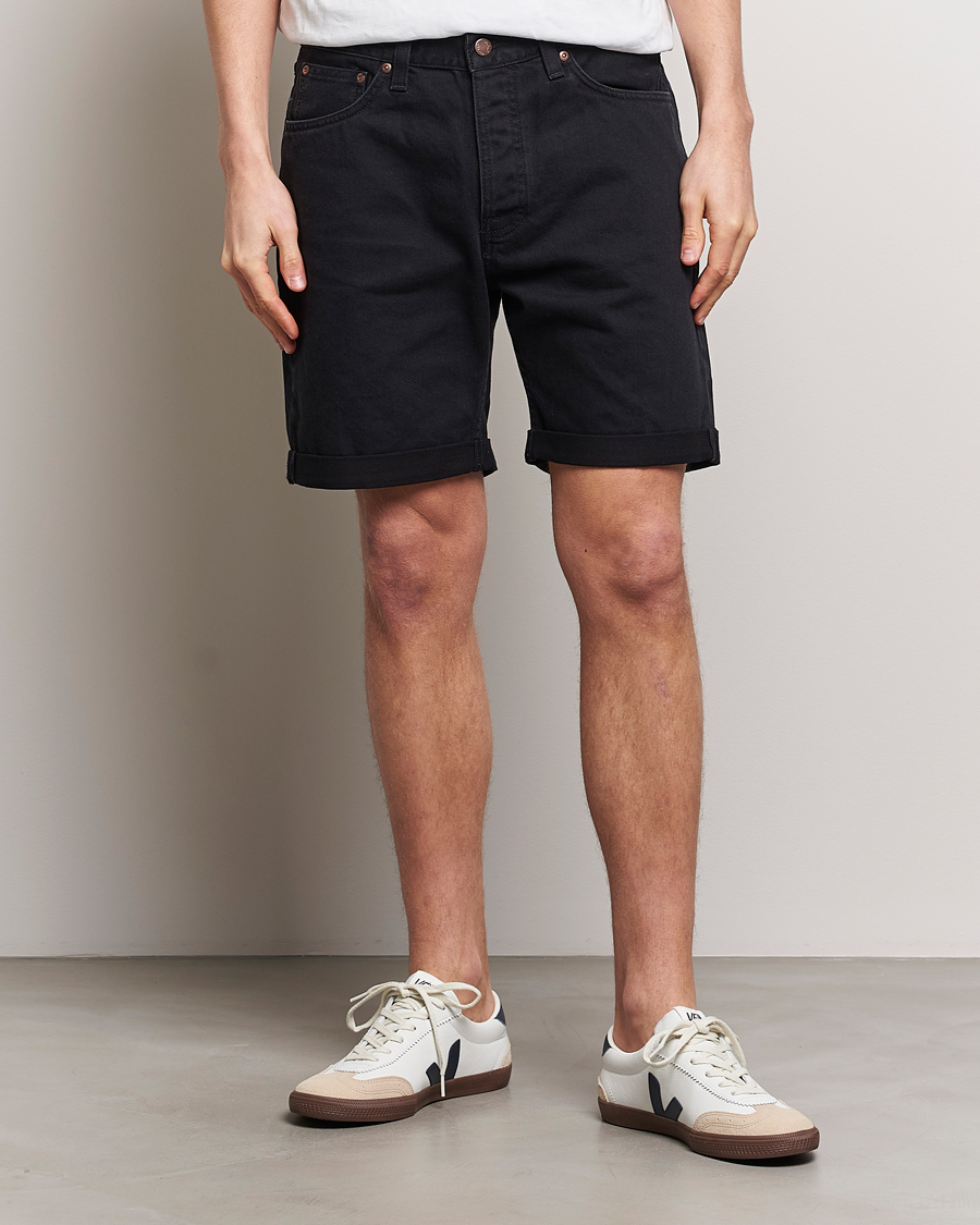 Mies | Vaatteet | Nudie Jeans | Josh Denim Shorts Aged Black