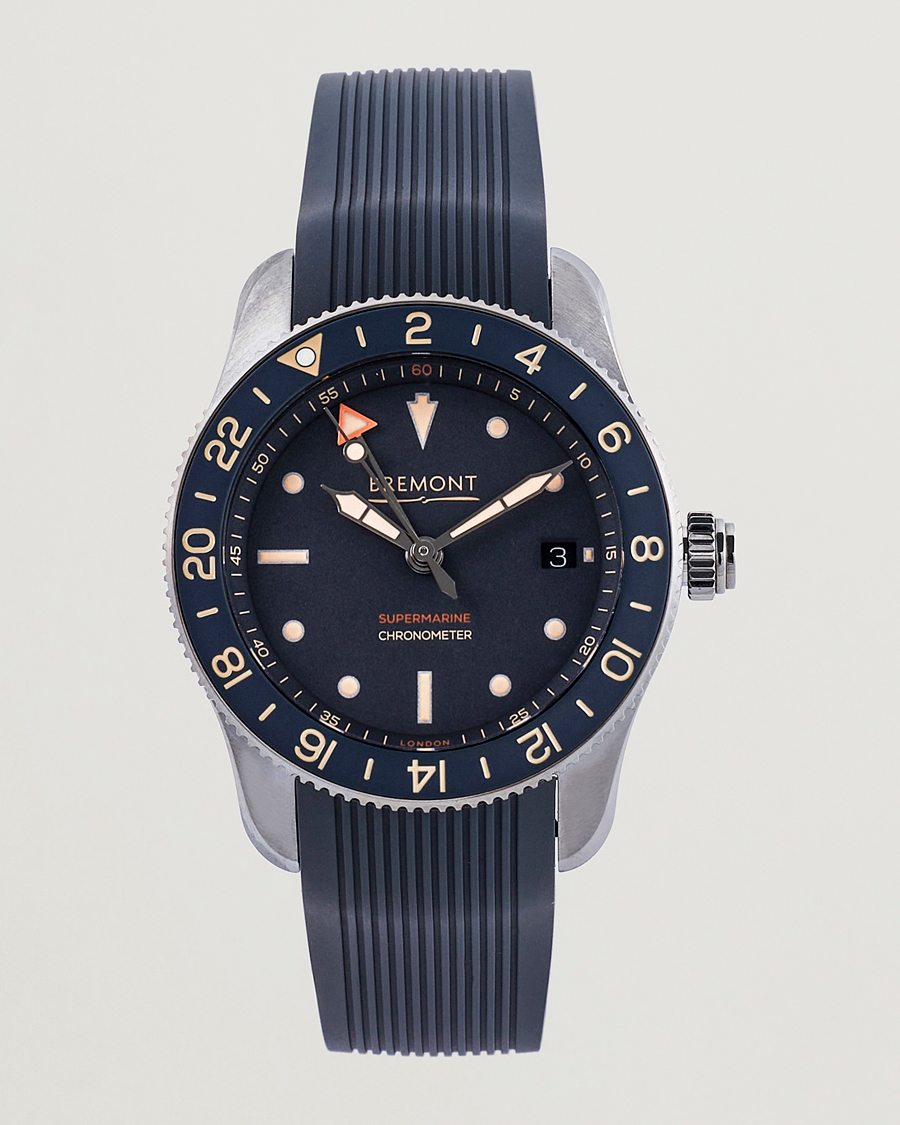 Mies | Bremont Limited Edition Supermarine Ocean GMT 40mm Grey Rubber | Bremont | Limited Edition Supermarine Ocean GMT 40mm Grey Rubber