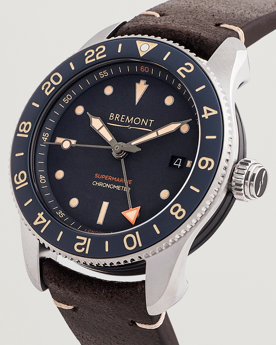 Mies |  | Bremont | Limited Edition Supermarine Ocean GMT 40mm Brown Calf