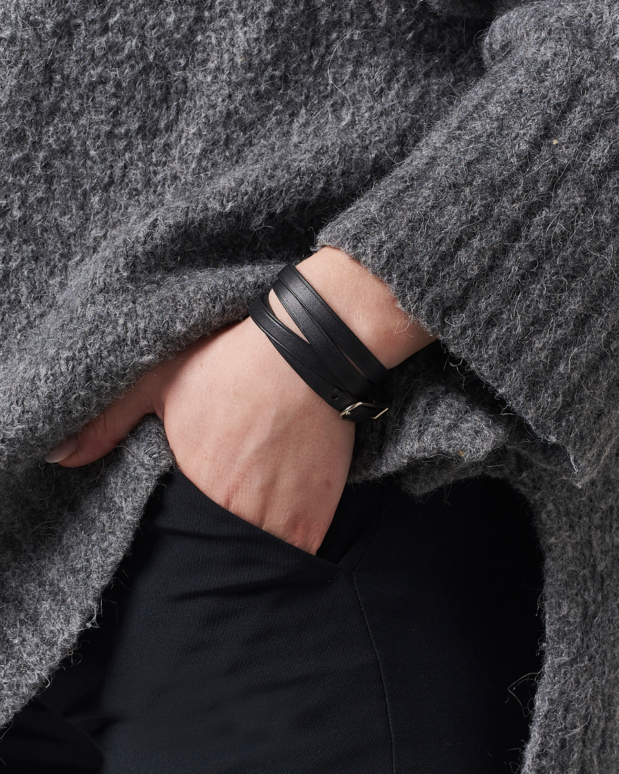 Mies | Asusteet | Hermès Pre-Owned | API1 Leather Bracelet Black