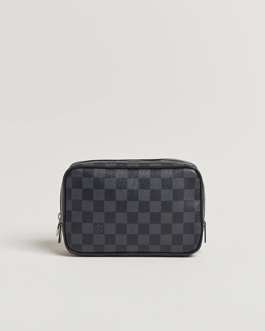 Mies | Louis Vuitton Pre-Owned Toilet Pouch PM Damier Graphite | Louis Vuitton Pre-Owned | Toilet Pouch PM Damier Graphite