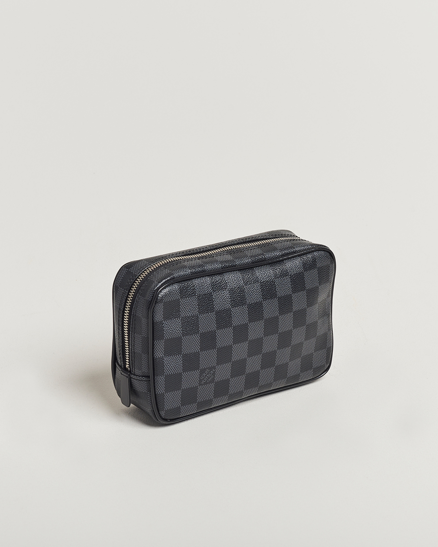 Mies | Louis Vuitton Pre-Owned Toilet Pouch PM Damier Graphite | Louis Vuitton Pre-Owned | Toilet Pouch PM Damier Graphite