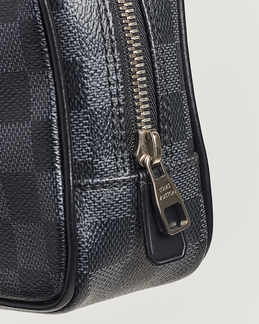 Mies | Louis Vuitton Pre-Owned Toilet Pouch PM Damier Graphite | Louis Vuitton Pre-Owned | Toilet Pouch PM Damier Graphite