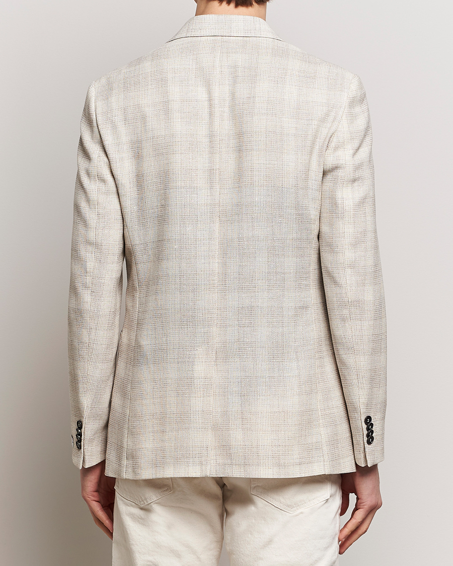 Mies | Pikkutakit | Tiger of Sweden | Julien Half Lined Checked Blazer Natural White