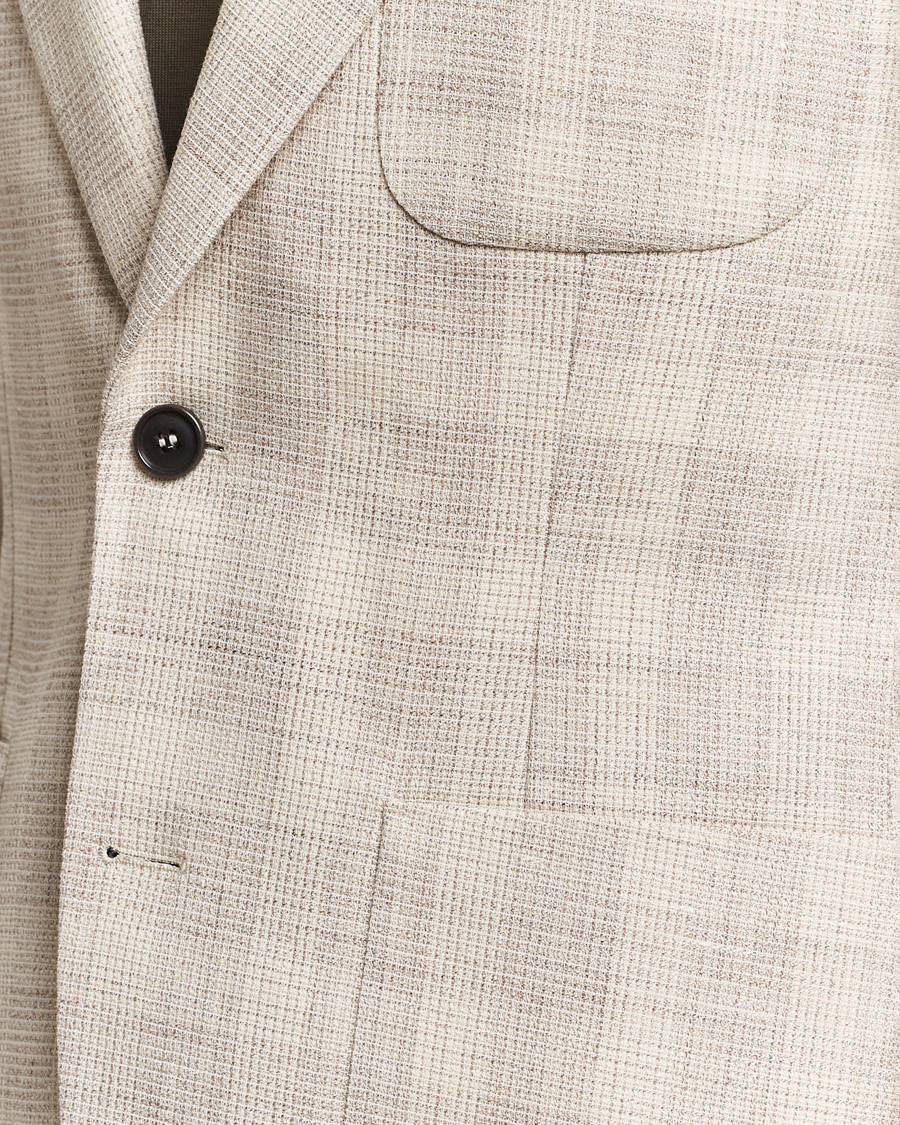 Mies | Pikkutakit | Tiger of Sweden | Julien Half Lined Checked Blazer Natural White