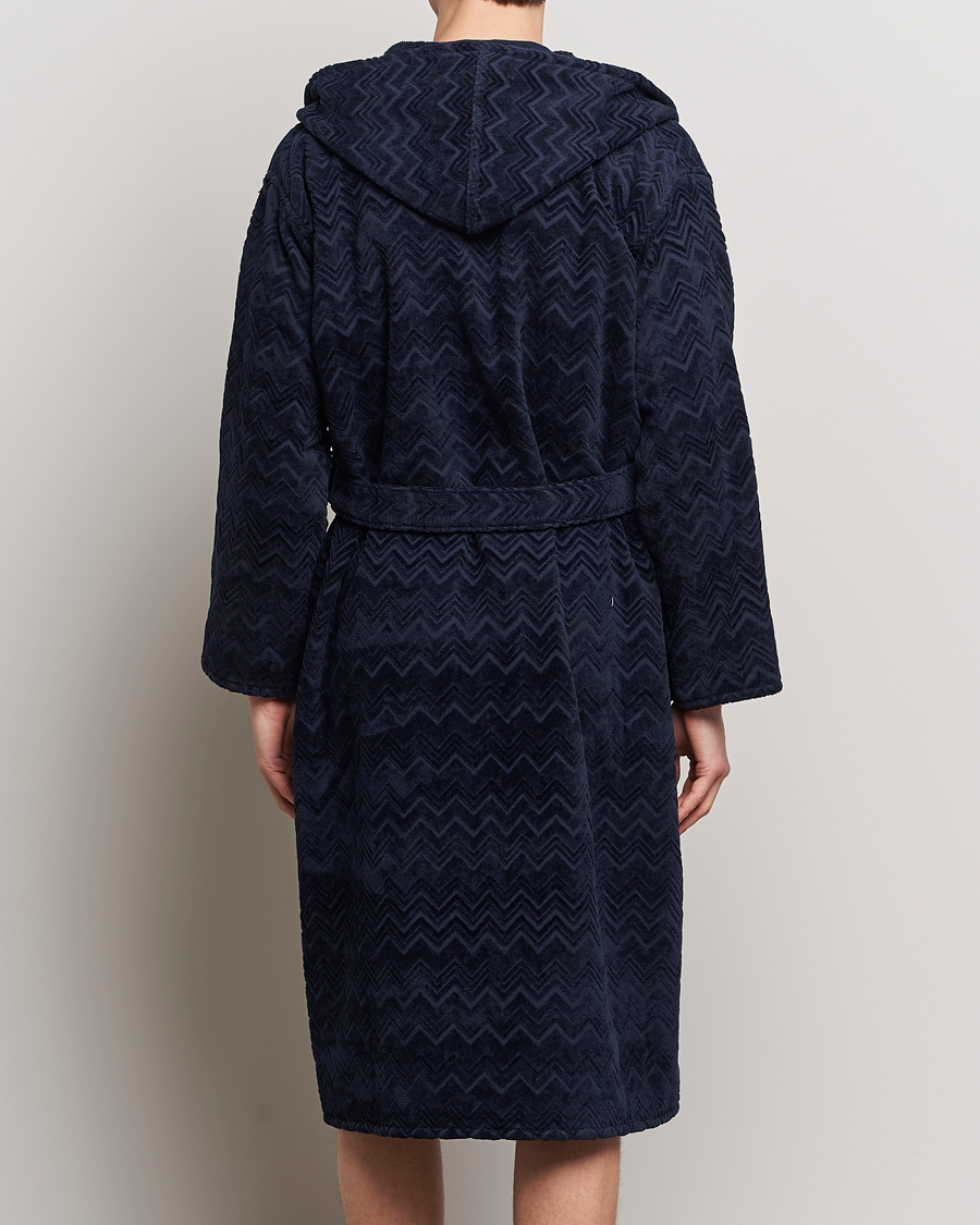 Mies | Yöpuvut ja kylpytakit | Missoni Home | Chalk Bath Robe Navy