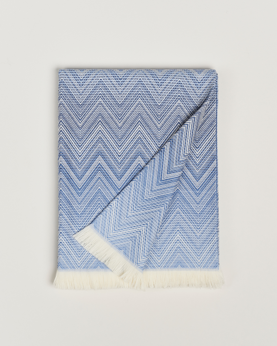 Mies | Missoni Home Timmy Wool Throw 130x190cm Blue | Missoni Home | Timmy Wool Throw 130x190cm Blue