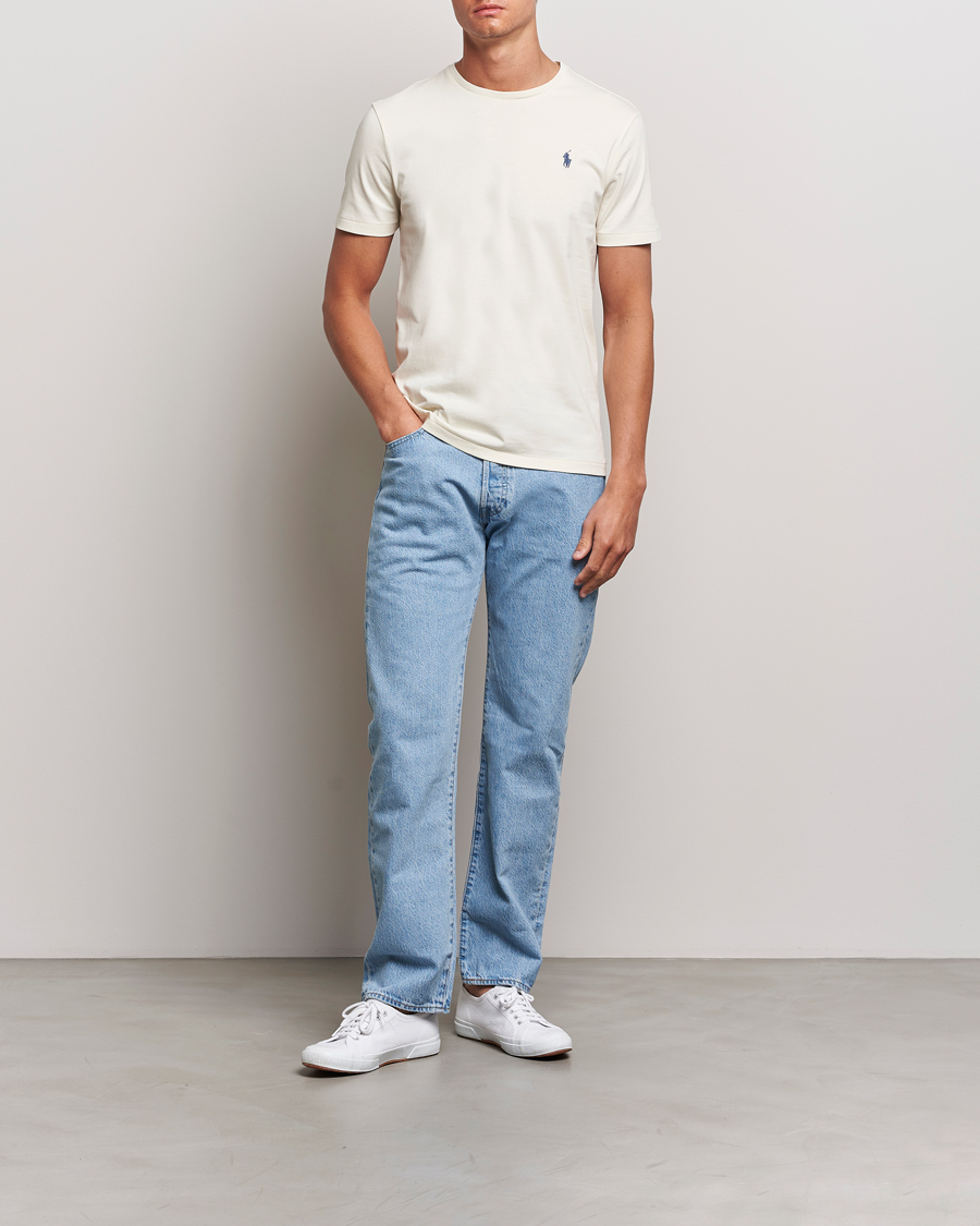 Mies | T-paidat | Polo Ralph Lauren | Crew Neck T-Shirt Herbal Milk