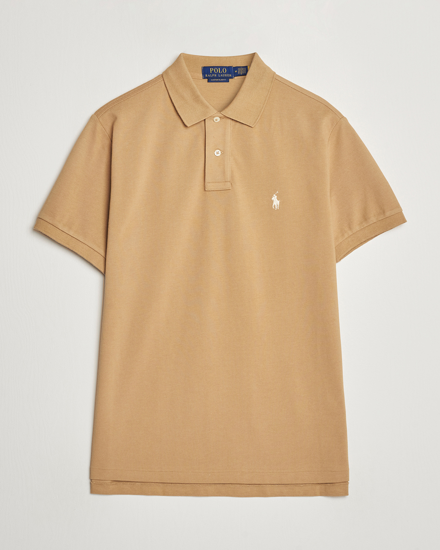 Mies | Pikeet | Polo Ralph Lauren | Custom Slim Fit Polo Café Tan