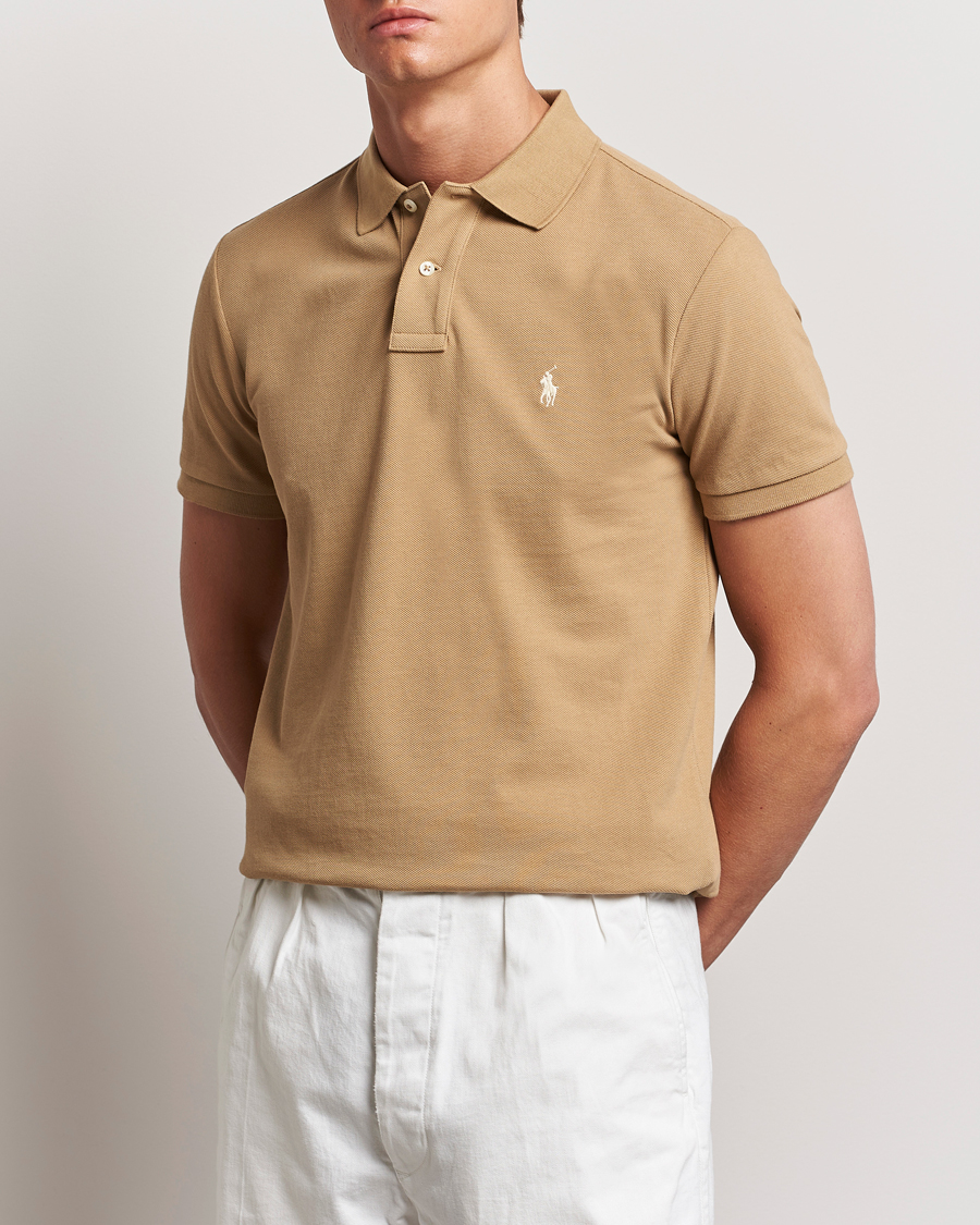 Mies | Pikeet | Polo Ralph Lauren | Custom Slim Fit Polo Café Tan